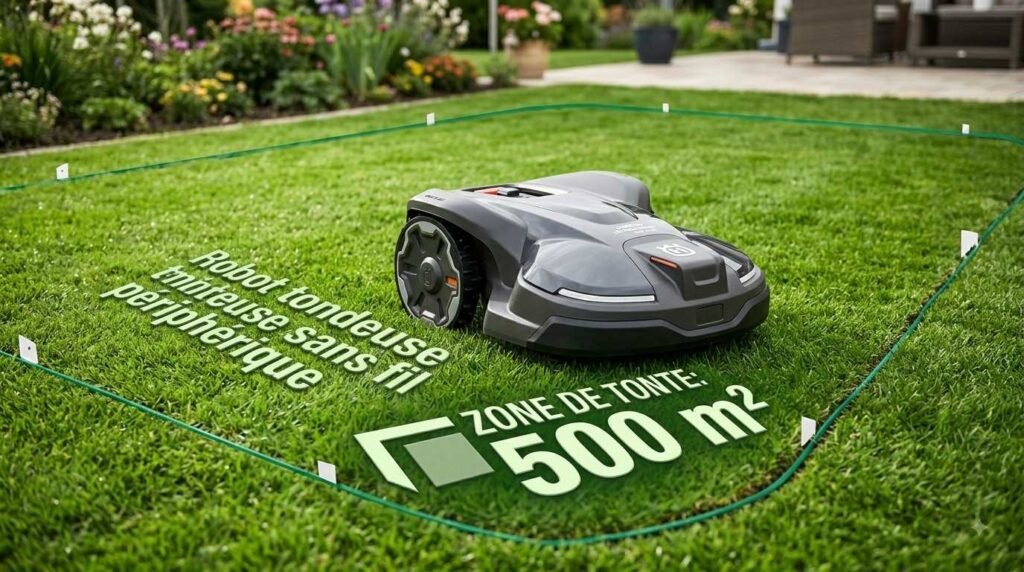 Les 4 meilleurs robots tondeuses sans fil périphérique pour 500 m² Robot Tondeuse Sans Fil Périphérique 500m²